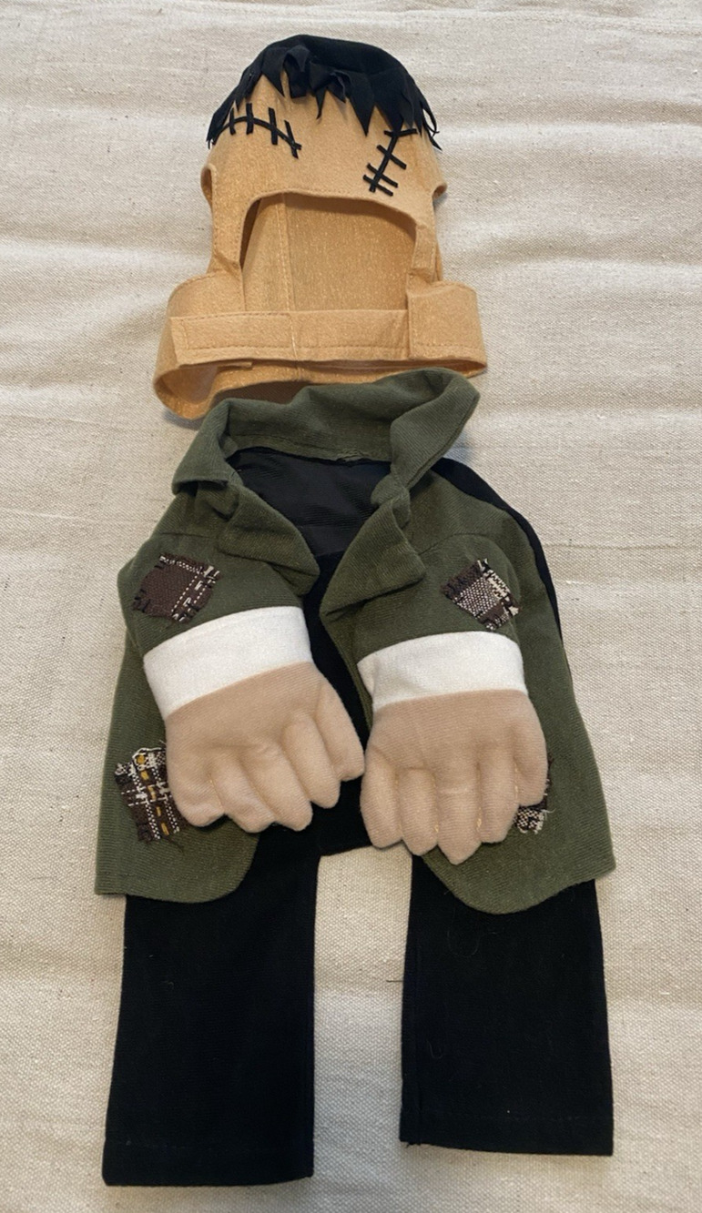 World Market Frankenstein Dog or Cat Costume S / M - Halloween - 2pc Dangle Arms